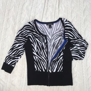 Zebra Print Cardigan